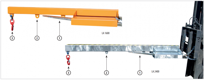 Brat extindere stivuitor LA-2400-1000 kg [2]