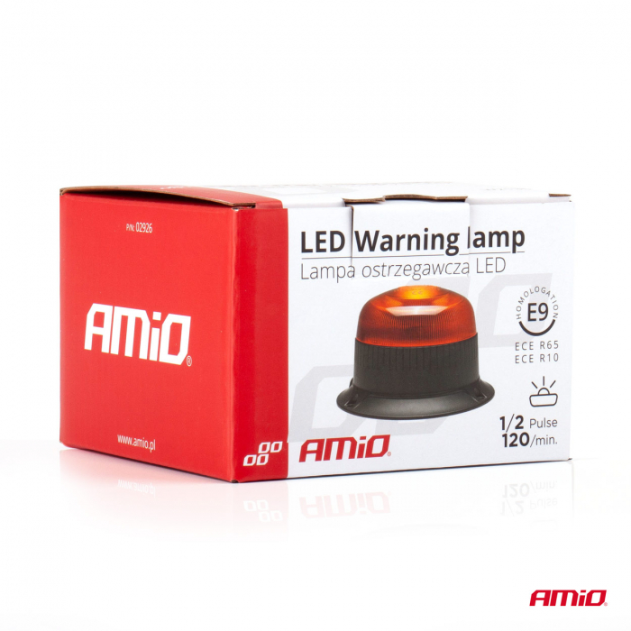 Girofar cu 18 leduri 12/24V -W213b, prindere pe 3 suruburi R65 R10 IP56 [4]