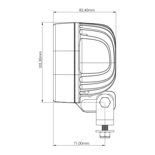 Lumină de avertizare zonă 1010 Bluepoint 9-60V [3]