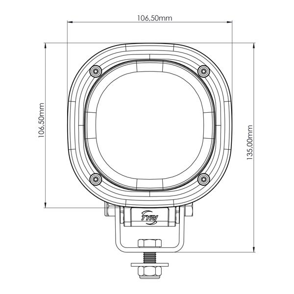 Lumină de avertizare zonă 1010 Bluepoint 9-60V [2]