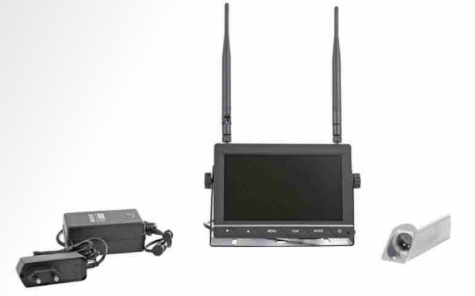 Set camera video wireless + monitor pentru furci stivuitor [1]