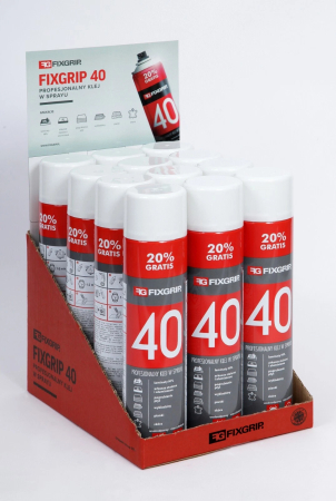 Adeziv spray pentru plăci, canturi, tapițerie, laminate, lemn și metal, 600 ml Fixgrip 40 [1]
