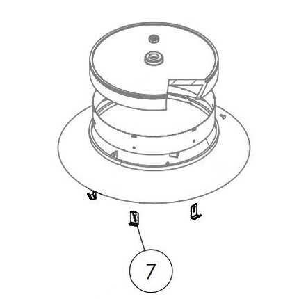 Clemă inox montare perie Westermann t=1.5mm pentru inel perie Ø 870mm [1]