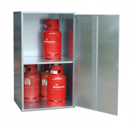 Suport butelii - Depozit pentru butelii de gaz BAUER GFD-G 1 pentru butelii de 11 kg / dulap pentru butelii de gaz