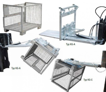 Dispozitive ridicare butoaie - Dispozitiv basculare cutii cu zabrele euro KG-C