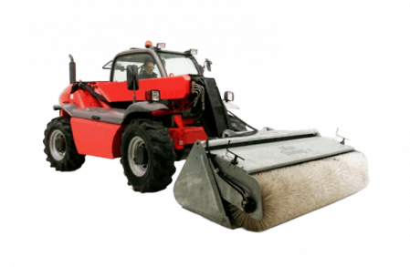 Curatare pavaj - Maturatoare cu perie axiala pentru telehandler Manitou