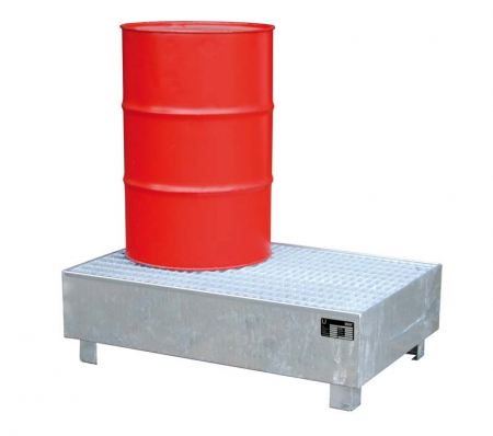 Tăvi de colectare cu gratar - Suport butoaie 200 L WM-2/200