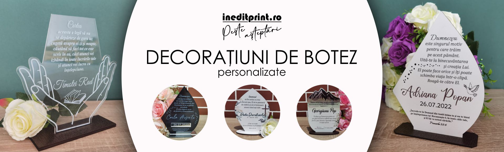 Decoratiune botez crestin