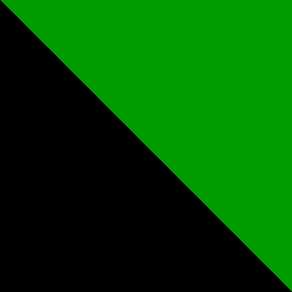negru cu verde