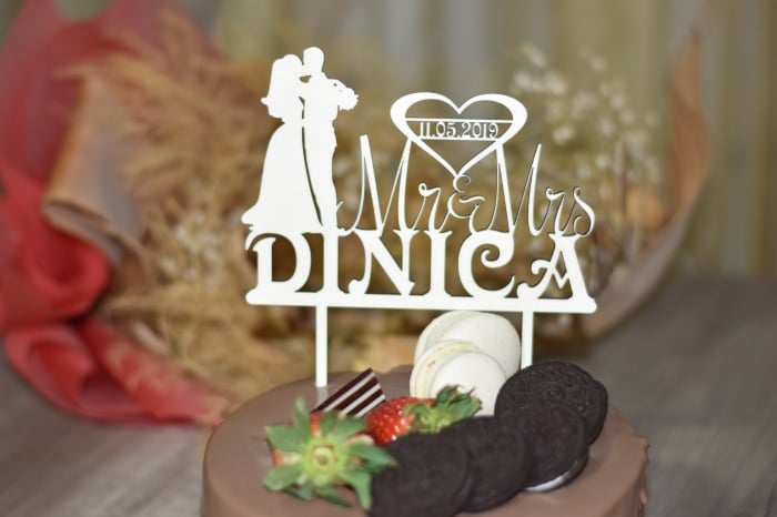 Topper Tort Personalizat Mr& Mrs TC38 [3]