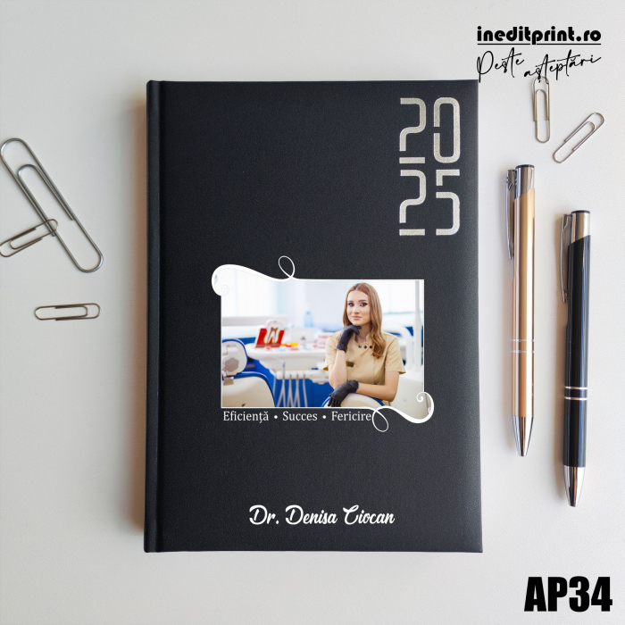 Agenda personalizata 2025 Poza + Text + Motto AP34 [1]