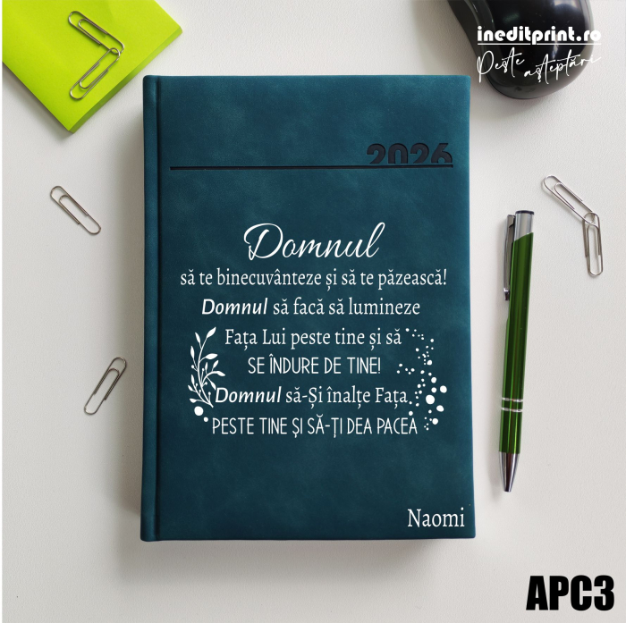 Agenda personalizata 2026 Verset Numeri 6:24-26 APC3 [1]