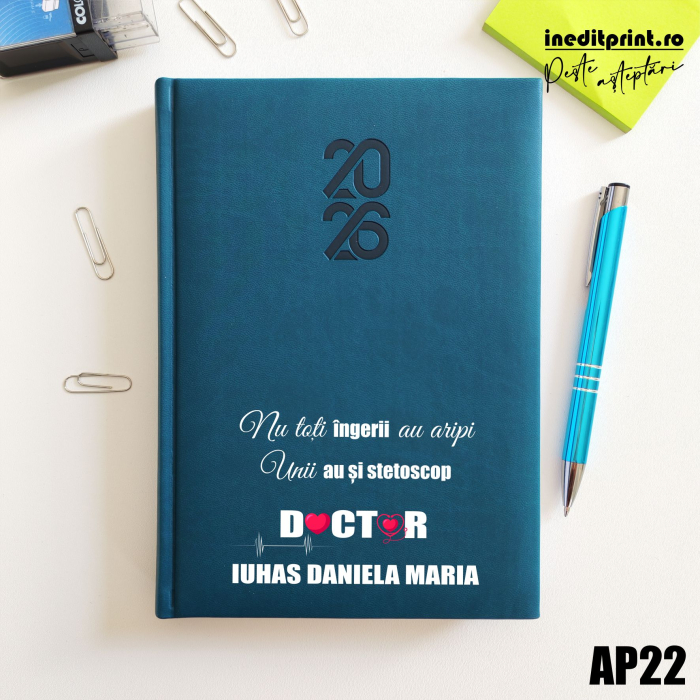 Agenda personalizata 2026 Ingeri cu stetoscop AP22 [1]