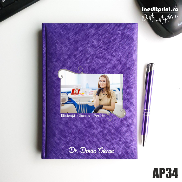 Agenda personalizata 2026 Poza + Text + Motto AP34 [1]