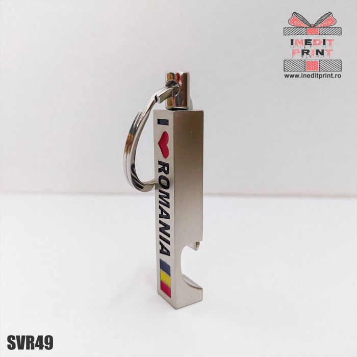 Breloc desfacator sticle ”I LOVE ROMANIA” SVR49 [3]