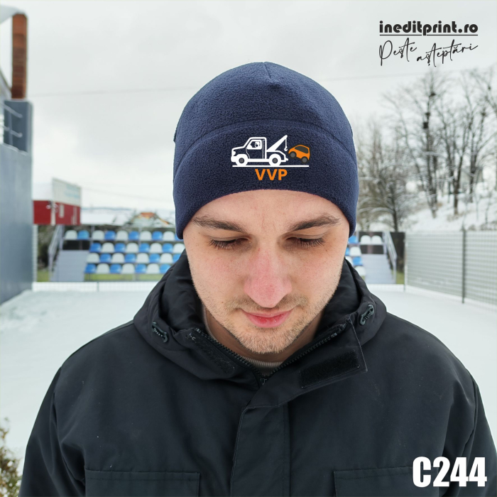 Caciula fleece simpla personalizata C244 [2]