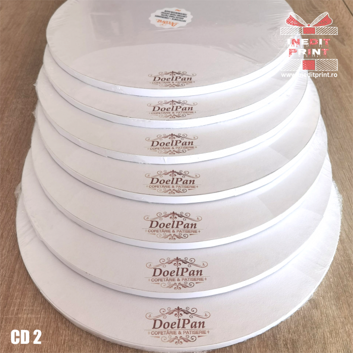 Cake Drum personalizat rotund Alb (Decora) CD2 [6]