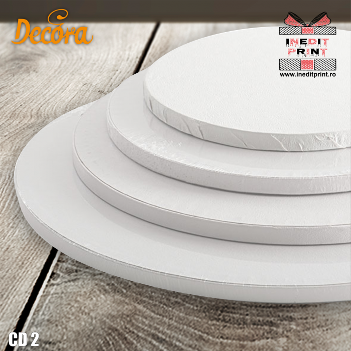 Cake Drum personalizat rotund Alb (Decora) CD2 [5]
