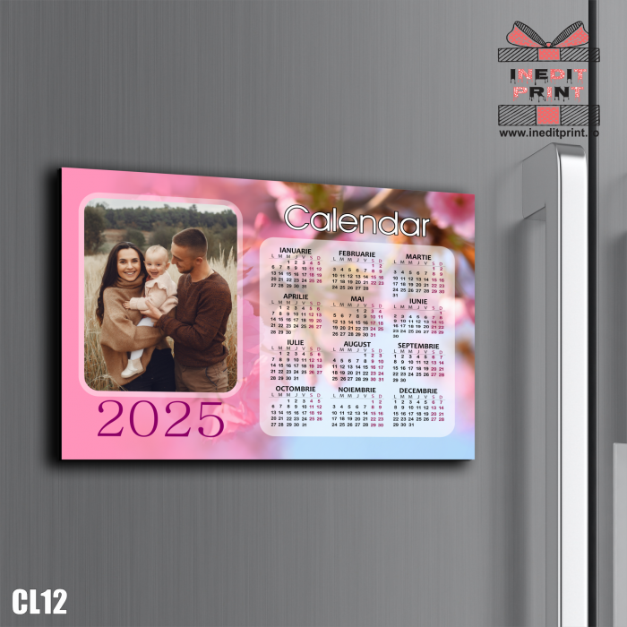 Calendar magnetic personalizat cu poza si text CL12 [2]
