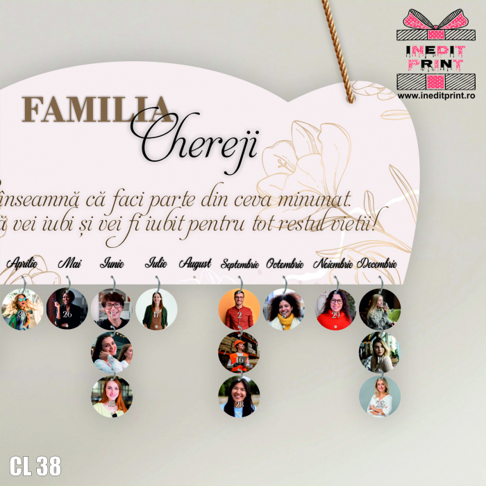 Calendar MEMENTO cu poza si data CL38 [2]