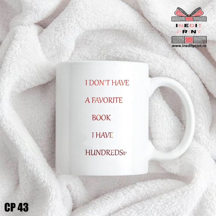 Cană I don`t have a favorite book CP43 [1]