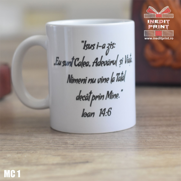 Cană verset Ioan 14:6 MC1 [2]