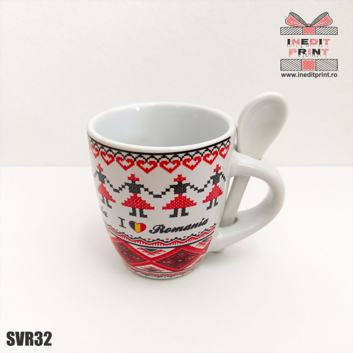 Cana cu lingurita I love Romania SVR32 [3]