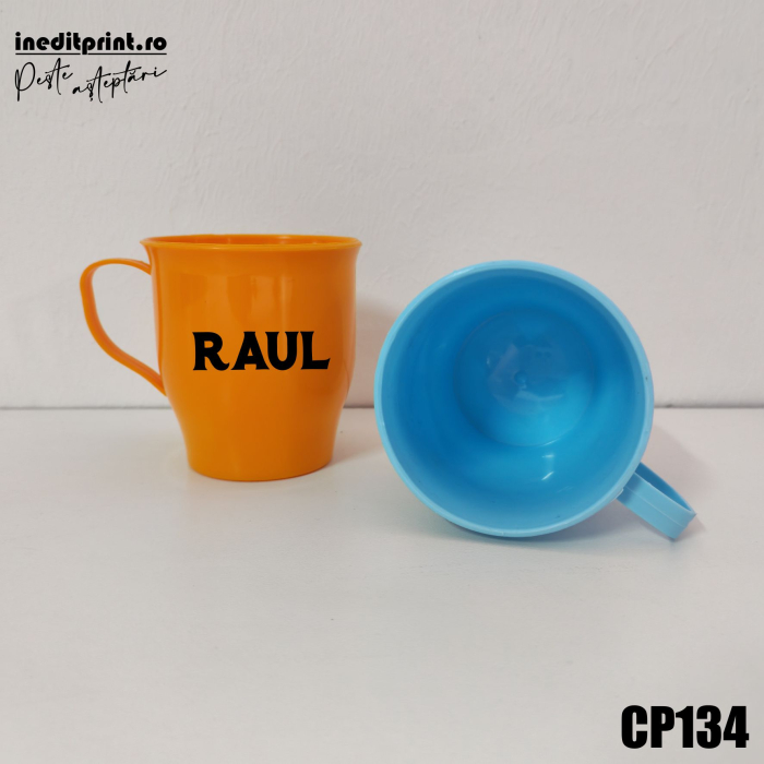 Cana din plastic personalizata cu nume CP134 [3]