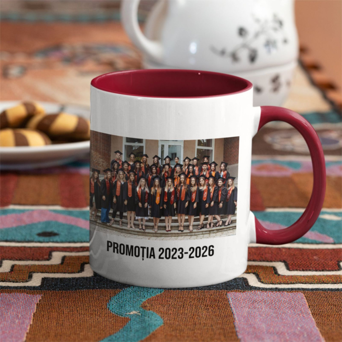 Cana personalizata Absolvent, simpla alba CP171 [2]