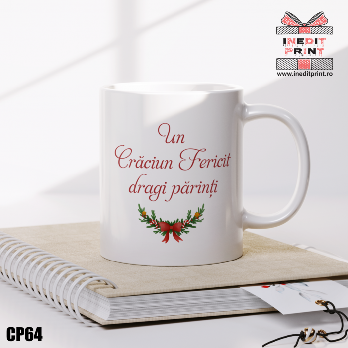 Cană personalizată Crăciun poză și text CP64 [2]