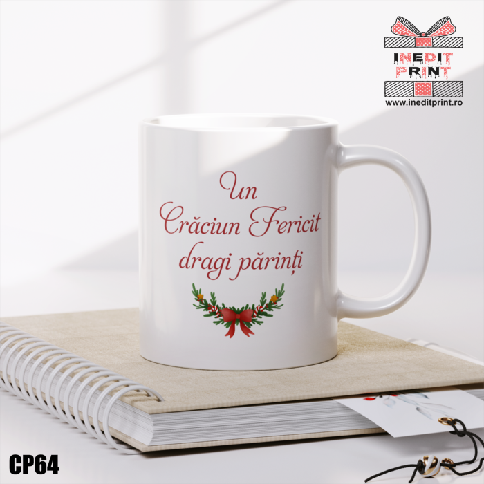 Cana personalizata Craciun poza și text CP64 [2]