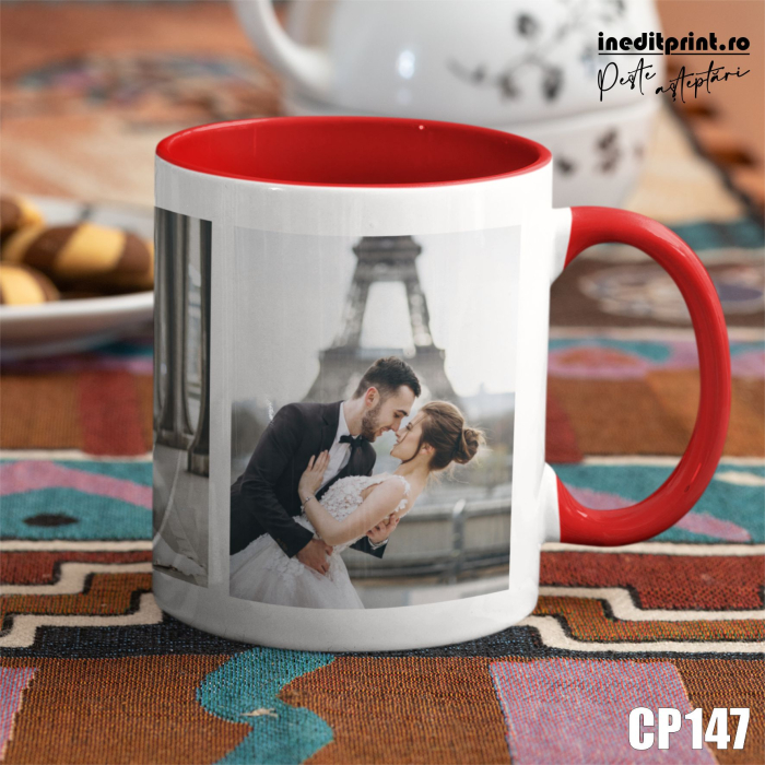 Cana personalizata cu 3 poze CP147 [3]