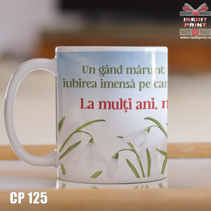 Cana personalizata cu poza si text de 8 Martie CP125 [2]