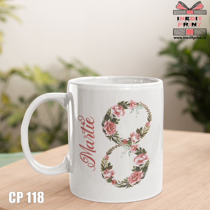 Cana personalizata cu poza de 8 Martie CP118 [2]