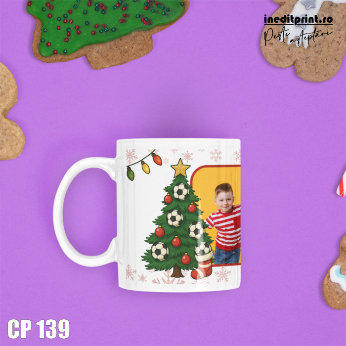 Cana personalizata de Craciun pentru fotbalisti CP139 [2]