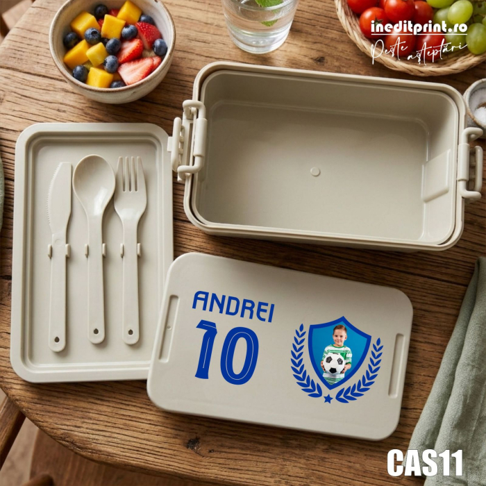 Caserola personalizata cu fotografie si nume fotbalist CAS11 [2]