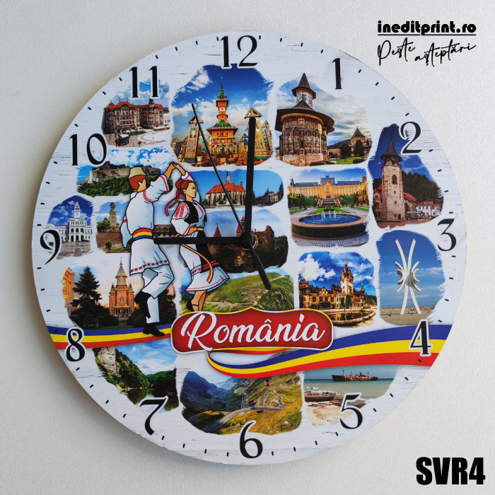 Ceas de perete atractii Romania SVR4 [1]