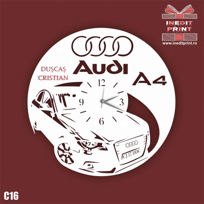 Ceas personalizat cu text C16 [2]