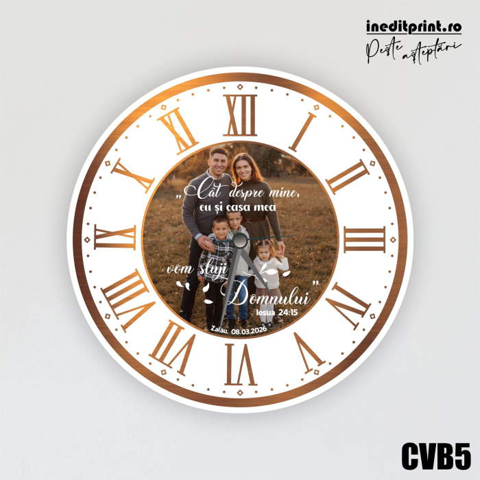 Ceas personalizat fotografie si verset CVB5 [2]