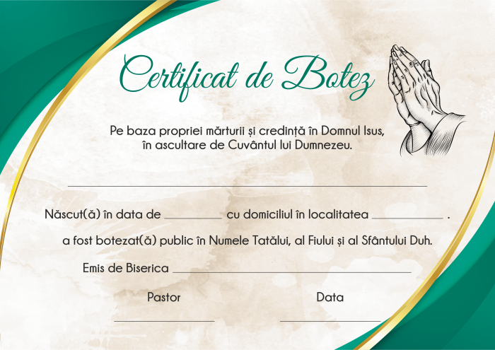 Certificat de Botez CDB1 [2]