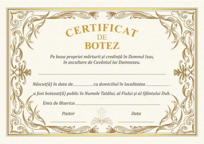 Certificat de Botez CDB2 [2]