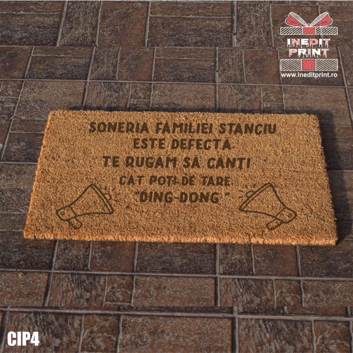 Covoraș intrare personalizat Ding-Dong CIP4 [3]