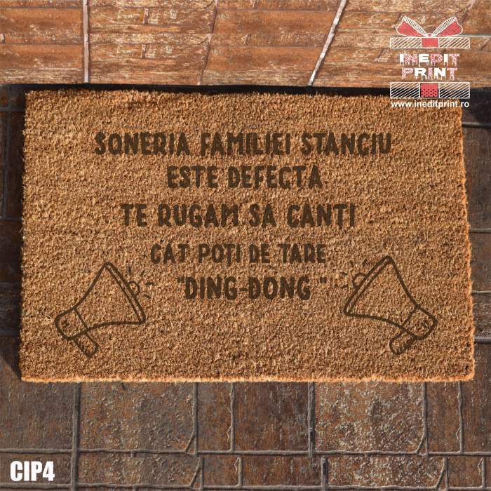 Covoraș intrare personalizat Ding-Dong CIP4 [2]