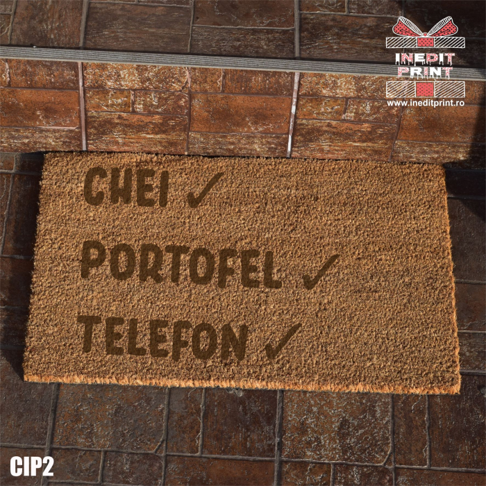 Covoraș intrare personalizat Nu uita  CIP2 [2]