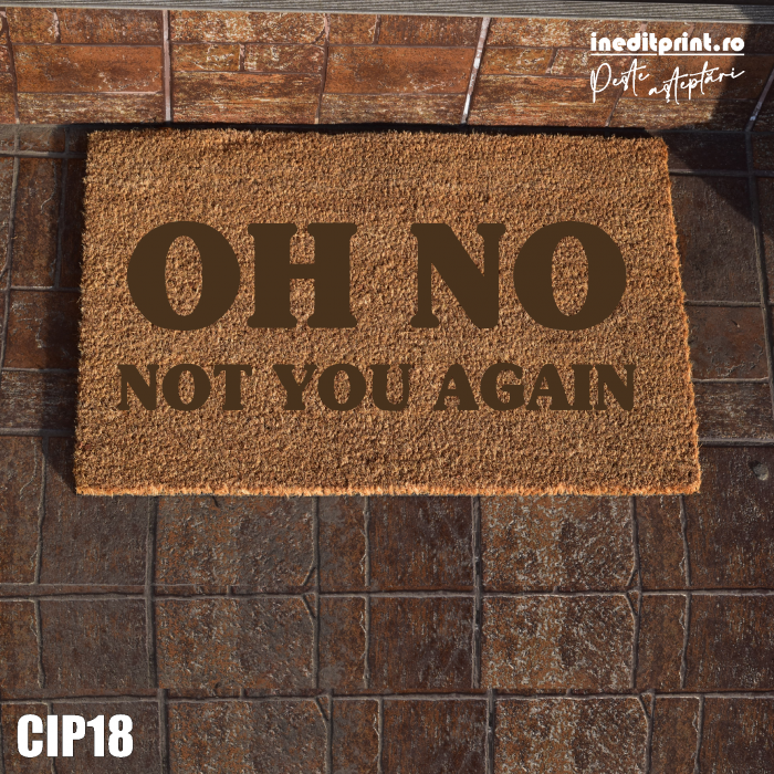 Covoraș intrare personalizat OH NO CIP18 [2]