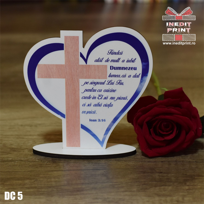 Decorațiune Inimă Ioan 3:16 DC5 [4]