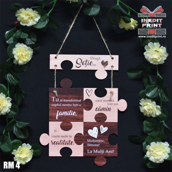 Decorațiune  personalizată  puzzle RM4 [3]