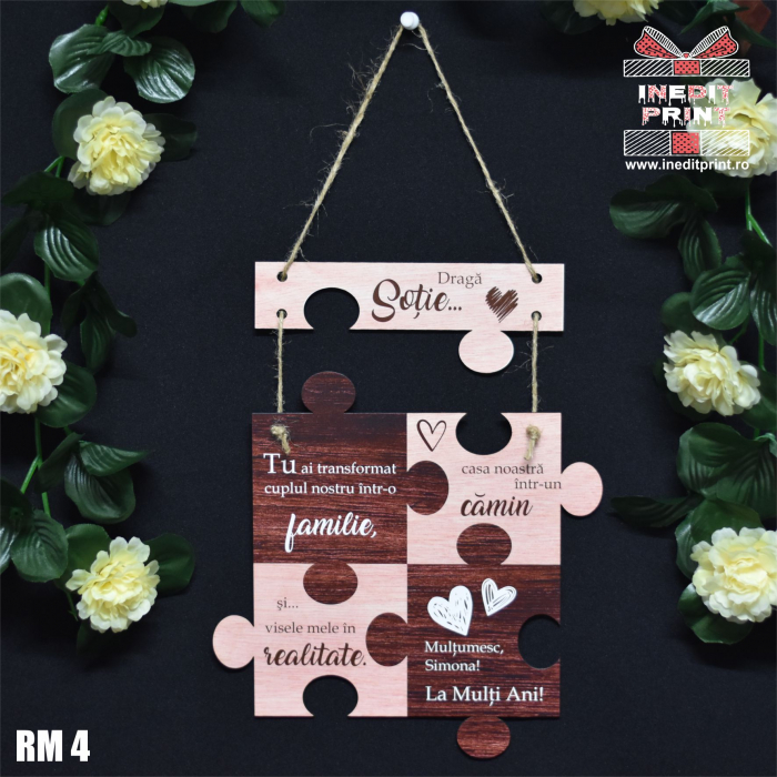 Decorațiune  personalizată  puzzle RM4 [2]