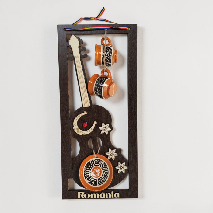 Decoratiune Vioara cu Cescute Ceramice SVR96 [4]