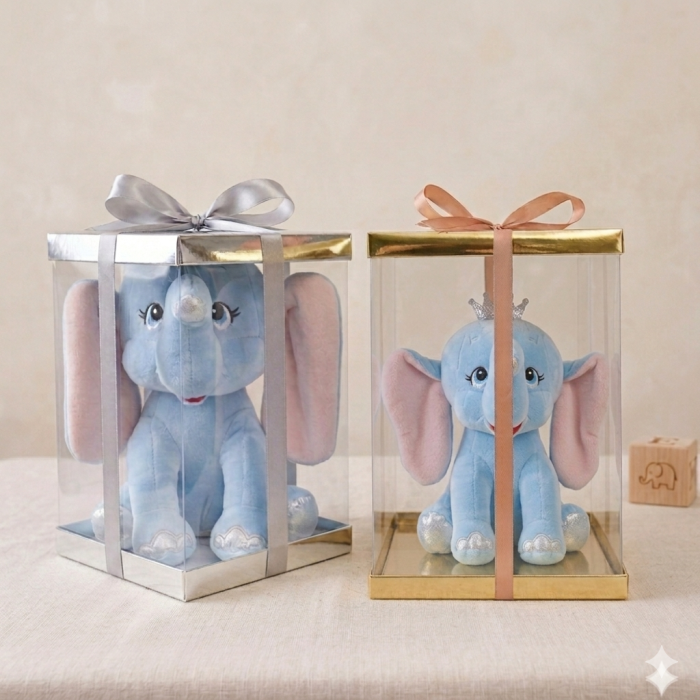 Elefant plus Roz 23 cm Personalizat PLUS6 [4]